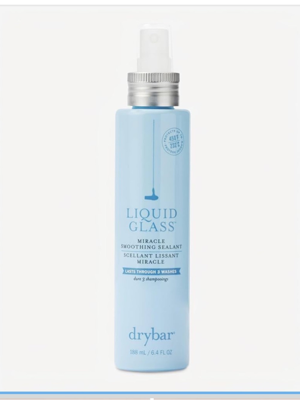 Liquid Glass Moisture-Rich Miracle Smoothing Sealant | Heat Protectant for Hair